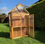 Wooden Polycarbonate Apex Growhouse Cold Frame Mini Greenhouse (160cm x 100cm)