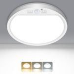 zemty Motion Sensor Ceiling Light, 7in 1 Pack 7in, Cool/Natural/Warm Light