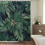 180cm Extra Wide and Long Bathroom Mildew Splash Resistant Shower Curtain