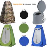 6L LARGE PORTABLE TOILET POTTY LOO CARAVAN PICNIC INSTANT POP UP CAMPING TENT