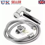 Chrome Muslim Shower Head & Hose Bidet Spray Tap - Hygienic Handheld Toilet Kit