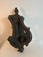Antique Victorian Cast Iron Door Knocker Gothic Revival Front Door Hardware