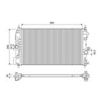 Valeo Engine Radiator fits Opel Cascada 2013-2015 2.0