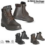 Men's Heritage Boots Touring Leather Motorcycle Motorbike Urban Ridings Boots CE