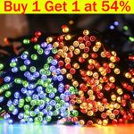 LED Solar Power Fairy String Lights Waterproof Garden Wall Outdoor Party Decor