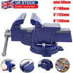4/5/6" Heavy Duty Work Bench Vice Engineer Jaw Swivel Base Vise Clamp Metal Tool