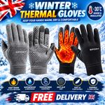 Winter Gloves Waterproof Windproof Thermal Touch Screen Warm Gloves Women Men UK