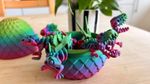 Flexi Dino Skeleton Egg Bundle – Articulated 3D Printed Dinosaur Toys with Egg