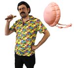 PABLO ESCOBAR COSTUME WITH INFLATABLE BELLY ADULT MENS FANCY DRESS