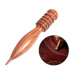 Leather Edge Burnisher Polishing Rod Wooden Multipurpose Manual Tool Slicker