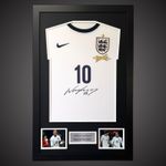 Wayne Rooney Hand Signed 2013/14 Framed England Shirt With COA £185