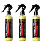 Shine Armor Spray Wax Quick Coat x 3 Bottles Car, Van, Bike