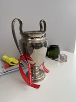 Liverpool FC European Champions Trophy Replica Cup with Premier League Ribbons