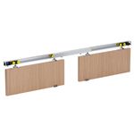 Double Door Sliding Track Gear System for Double Doors 3000 mm ( 2x60KG)