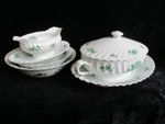 Limoges Haviland Camaieu Vert 5pc Terrine Platter Gravy Boat 2 Bowls