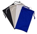 4* Premium Microfibre Glasses Pouch Sunglasses Soft Case Cloth Bag