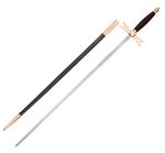 Masonic Knights Templar Sword Gold Hilt Black Scabbard Regalia Case