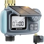 Solar Water Timer 3/4" with Brass Inlet Solar Powered Irrigation Hose Timer