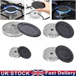 Set of 4 Cooker Oven Gas Hob Rapid Burner Caps Crown Ring Tops Covers Kit Flame