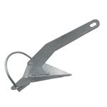 Galvanised Self Righting Plough Anchor 4KG - 40KG (Fixed Roll Bar Marine Boat)