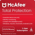 McAfee Total Protection Antivirus VPN 20265 1, 3, 5, 10PC 1 Year Auto - Renewal 