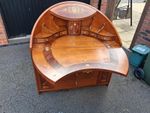 Art Deco Style Mahogany Walnut Cross Banded Inlaid Bureau.