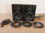 Fostex PM0.4 Professional Active Monitor Speakers+Signal Wires-Great Condition