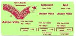 1999/00 Cheltenham Town v Aston Villa Testimonial Ticket