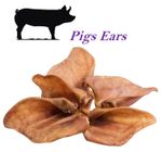 Pigs Ear Pig Ears Premium Grade Dog Chew 100% Natural Pork Treat Reward 10 Pack