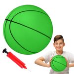 Basketball In The Dark Luminous Glowing Basketball Green Light Up Ball W/ Pump