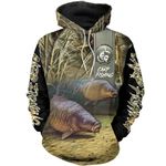 Urban Angler New 3D Printing CARP Fishing Pattern lightweight Outdoor hoodie