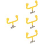 Eye Flush Shower Station ABS Yellow Faucet Mounted for Cleaning