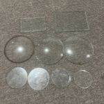 Vintage 9 Clock Glass Faces Job Lot