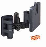 Vision Plus Single Arm Quick Release TV Wall Bracket Black - Caravan / Motorhome