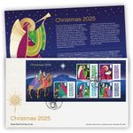 Christmas Stamps 2025 Souvenir Sheet First Day Cover from Royal Mail