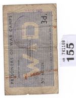 PRISONERS OF WAR CAMPS prison money, 39 (maxstoke, Warwickshire, England), 3 d