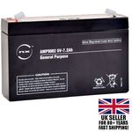 6v REPLACEMENT BATTERY FOR KIDS ELECTRIC RIDE ON CAR 7ah 3FM7