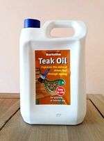 Bartoline Teak Oil Wood Furniture Oil Protects Wood gives Natural Sheen 5 Litre
