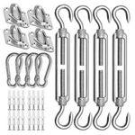 Sun Shade Sail Stainless Fixing Fitting Kit Garden Patio Awning Canopy Accessory
