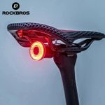 ROCKBROS Bicycle Smart Rear Light Auto-sensing Bike Taillight Waterproof Type-C