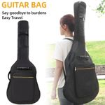 Black Full Size Padded Protective Classical Acoustic Guitar Back Bag Carry Case~