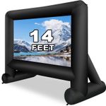 Inflatable Projector Screen 14ft with Air Blower and Storage Bag, Easy Set up