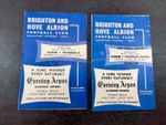 2 x Brighton v Tranmere Rovers football programmes - 1963-64 + 1964-65 - Joblot
