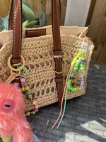 Handmade Beaded/paracord Summer Cocktail “Mojito” Bag Charm