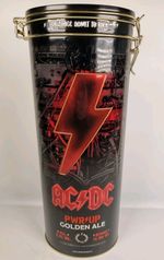 AC/DC Tin Limited Edition PWR UP Tour Golden Ale Novelty EMPTY Collectible