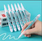 White color Permanent marker pen,white ink marker pen waterproof, Paper, Plastic