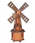 Windmill Garden Patio New Handmade 53 inch-135 cm Led Outdoor Family Gift Wooden