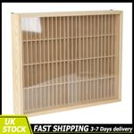 100 Grids Wooden Cassette Tape Storage Shelf Wall Mounted Display Cabinet