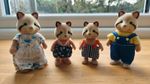 Sylvanian Families: Vintage 1985 Raccoon Family (Mulberry), set of 4