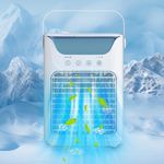 Portable Air Conditioner Cooling Fan 3 Speed Personal Mini Air Cooler Humidifier